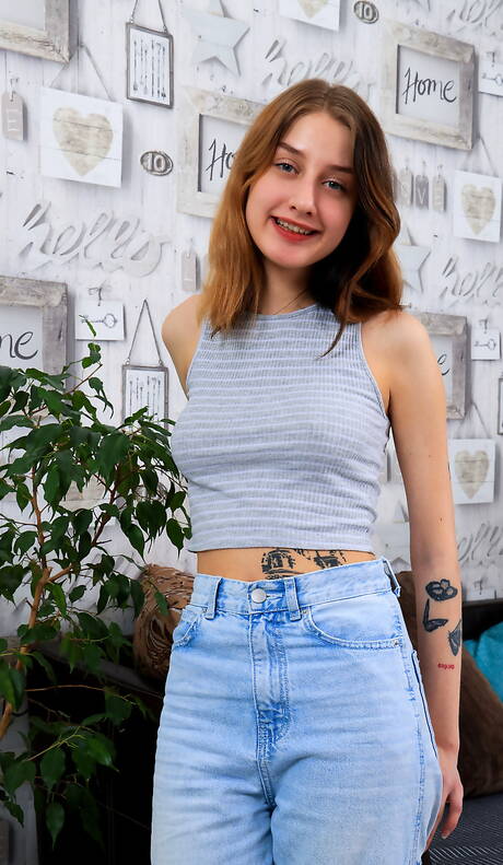 Nubiles picture collection featuring Sasha Paige demonstrating perfect form